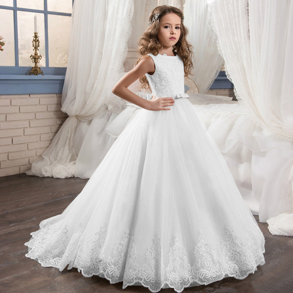 AURORA” TWO-TONE LACE & TULLE CEREMONY DRESS