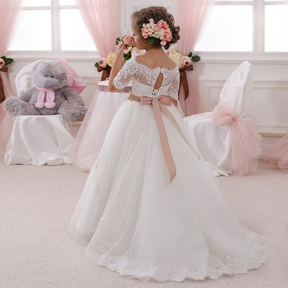 PRINCIPESSA LUX” EMBROIDERED COMMUNION & CEREMONY DRESS
