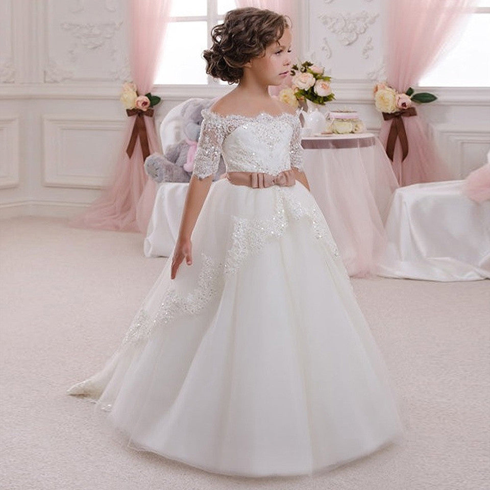 PRINCIPESSA LUX” EMBROIDERED COMMUNION & CEREMONY DRESS