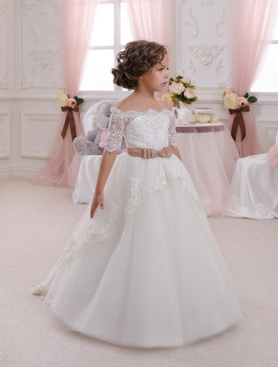 PRINCIPESSA LUX” EMBROIDERED COMMUNION & CEREMONY DRESS