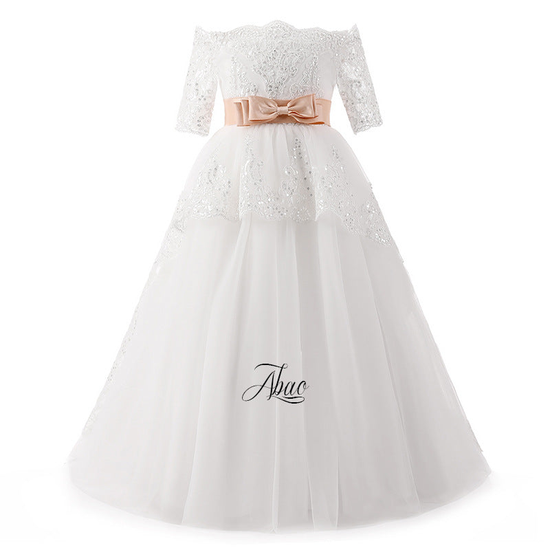 PRINCIPESSA LUX” EMBROIDERED COMMUNION & CEREMONY DRESS