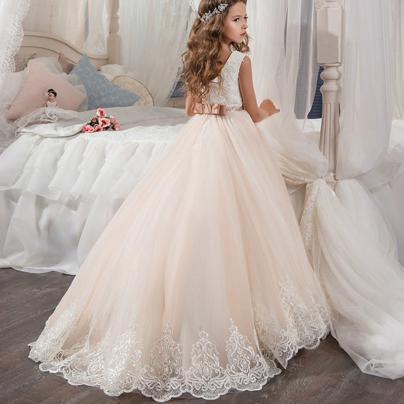 AURORA” TWO-TONE LACE & TULLE CEREMONY DRESS