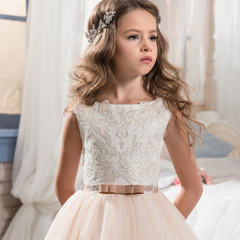 AURORA” TWO-TONE LACE & TULLE CEREMONY DRESS