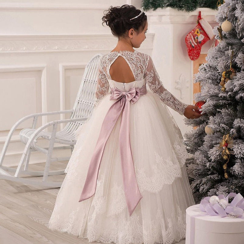 PRINCIPESSA TULLE” EMBROIDERED COMMUNION & CEREMONY DRESS