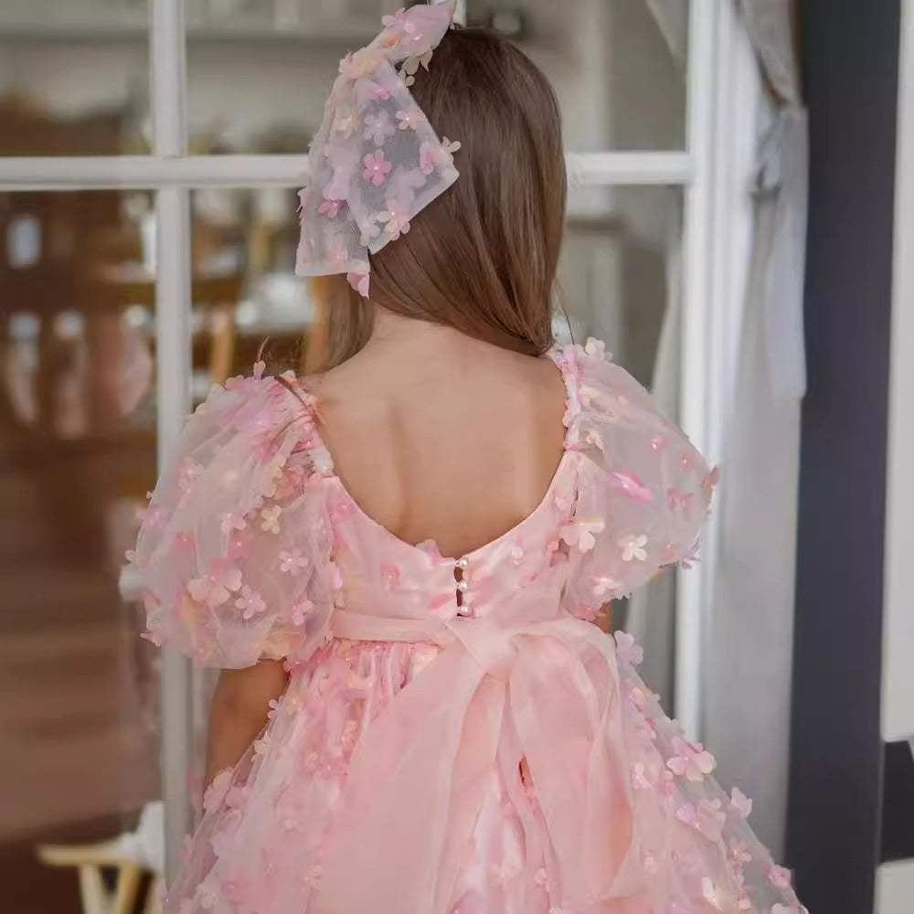 BUTTERFLY WHISPER” SHORT CASUAL DRESS – ROSY DREAM EDITION