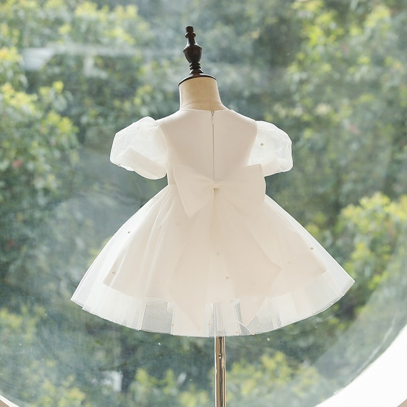 SATIN, TULLE & PEARL "STARRY NIGHT" DRESS