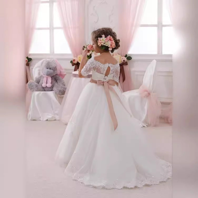 PRINCIPESSA LUX” EMBROIDERED COMMUNION & CEREMONY DRESS