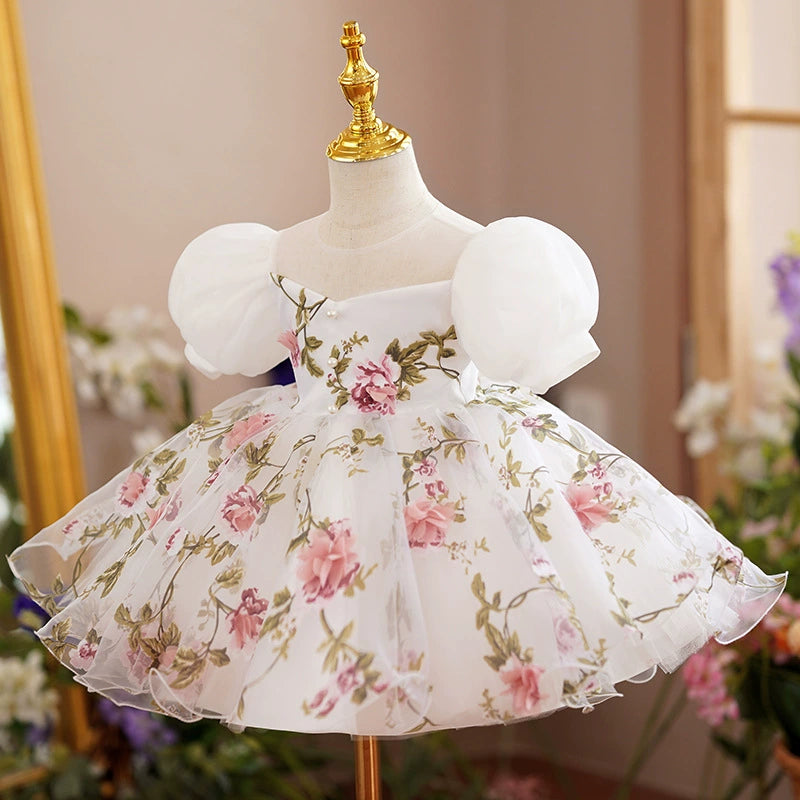 🎀 “FIORITA” CASUAL FLORAL DRESS FOR LITTLE GIRLS