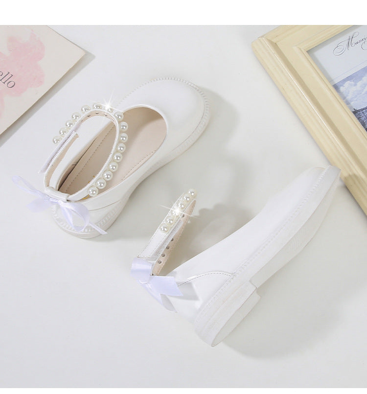 PEARL STRAP PATENT SHOES – CLASSIC CHARM WITH A TWIST