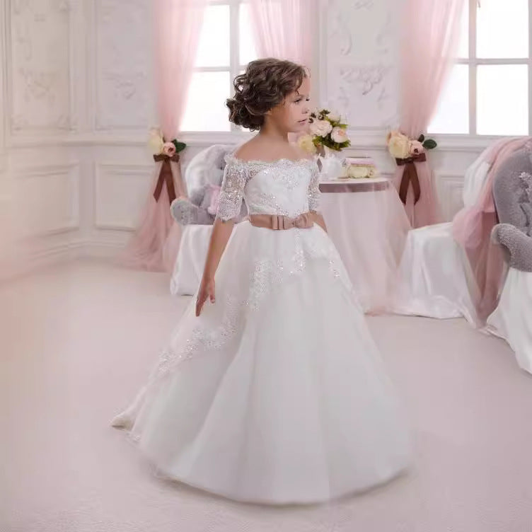 PRINCIPESSA LUX” EMBROIDERED COMMUNION & CEREMONY DRESS