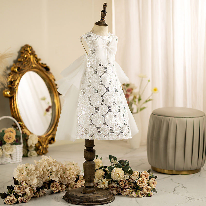 “FLORAL DREAM” – UNIQUE CEREMONY DRESS WITH TULLE TRAIN