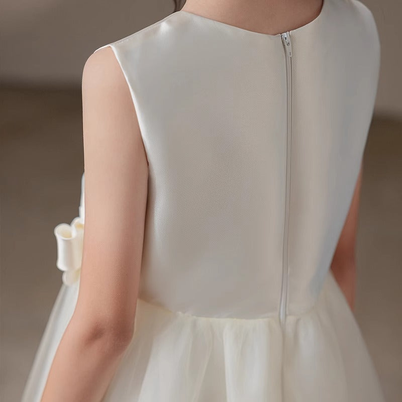 SATIN &amp; TULLE FOR YOUR COMMUNION – “ELEGANT SIMPLICITY” DRESS
