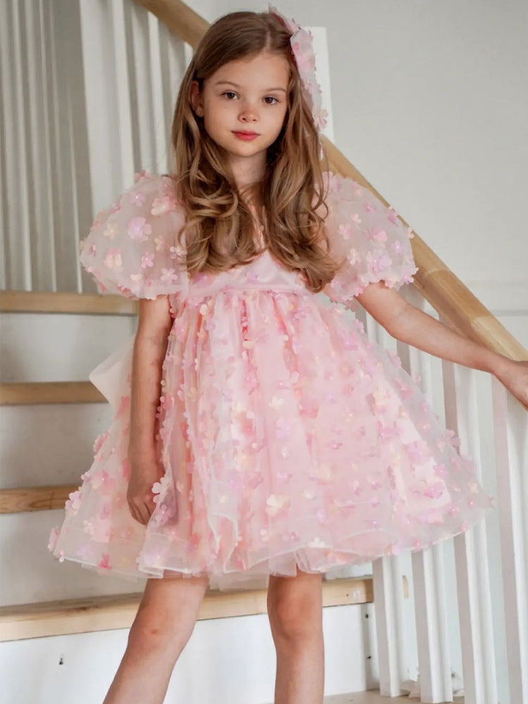 BUTTERFLY WHISPER” SHORT CASUAL DRESS – ROSY DREAM EDITION