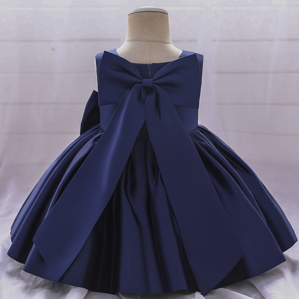 GORGEOUS CEREMONY DRESS WITH XXL BOW IN MULTIPLE COLORS