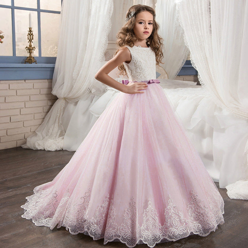 AURORA” TWO-TONE LACE & TULLE CEREMONY DRESS