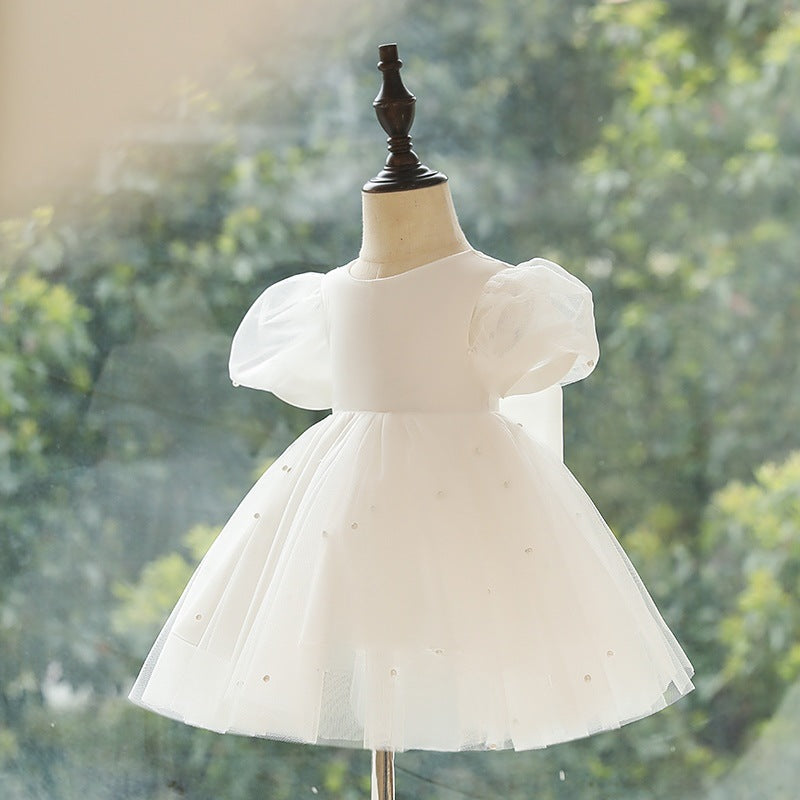 SATIN, TULLE & PEARL "STARRY NIGHT" DRESS