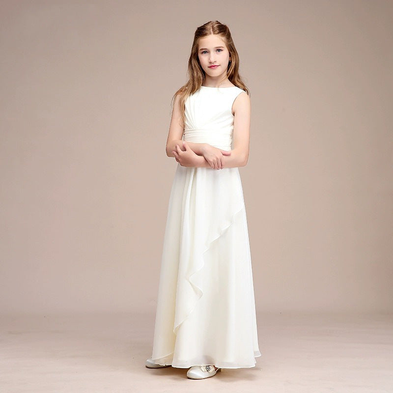 FLORÉAL” LUXURY SATIN COMMUNION & CEREMONY DRESS