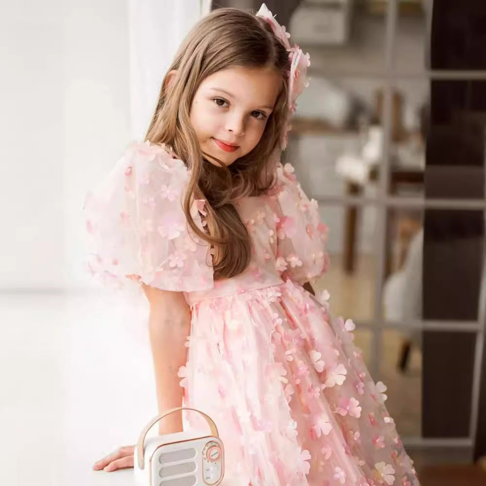 BUTTERFLY WHISPER” SHORT CASUAL DRESS – ROSY DREAM EDITION
