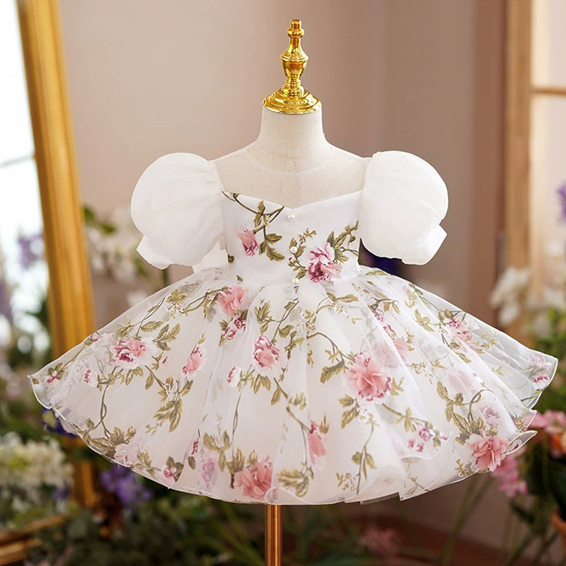 🎀 “FIORITA” CASUAL FLORAL DRESS FOR LITTLE GIRLS