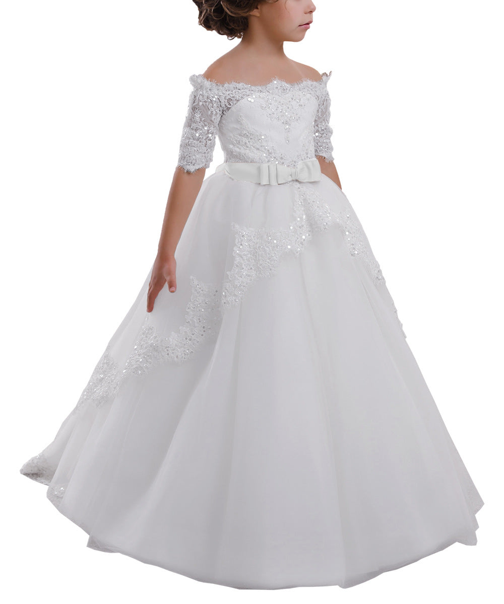 PRINCIPESSA LUX” EMBROIDERED COMMUNION & CEREMONY DRESS