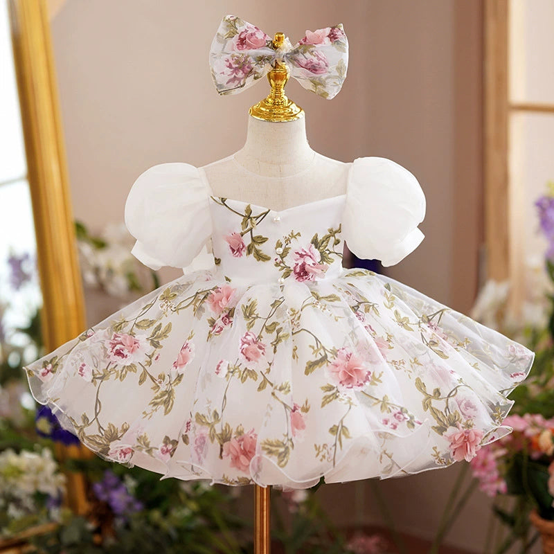🎀 “FIORITA” CASUAL FLORAL DRESS FOR LITTLE GIRLS