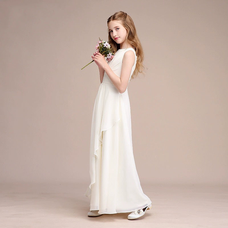 FLORÉAL” LUXURY SATIN COMMUNION & CEREMONY DRESS