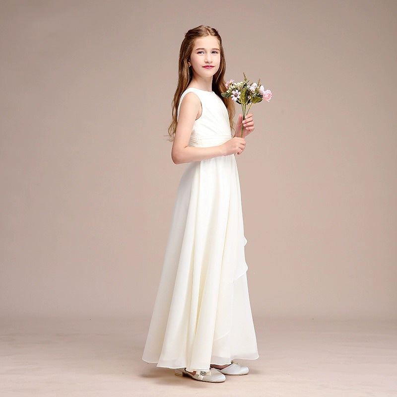 FLORÉAL” LUXURY SATIN COMMUNION & CEREMONY DRESS