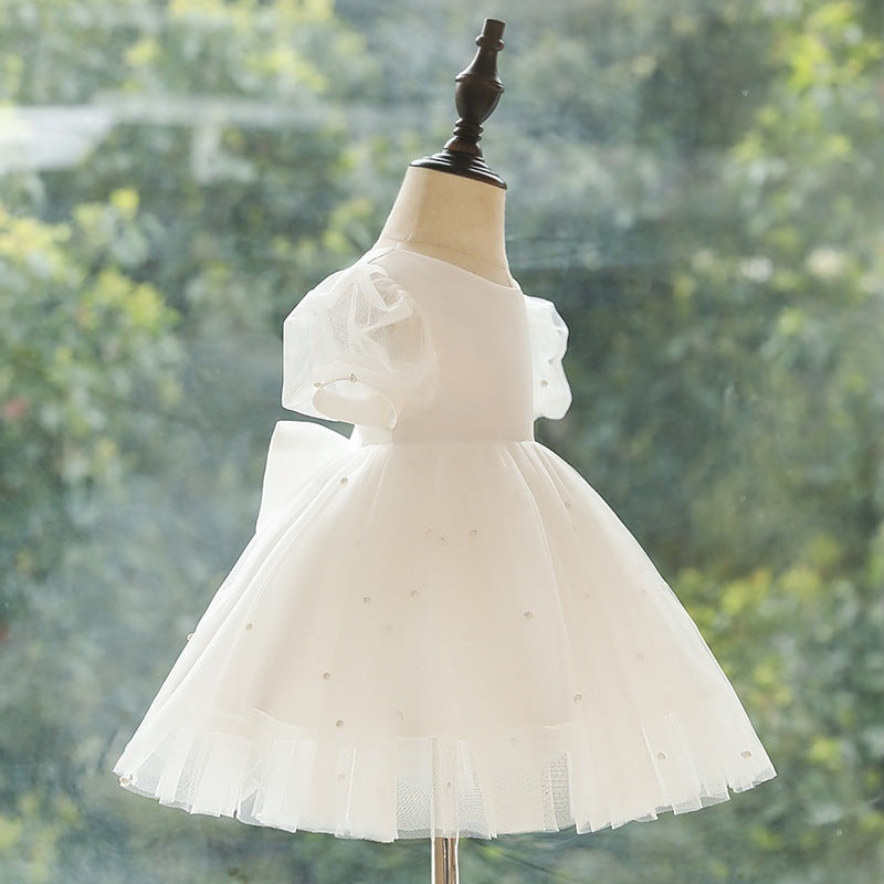 SATIN, TULLE & PEARL "STARRY NIGHT" DRESS