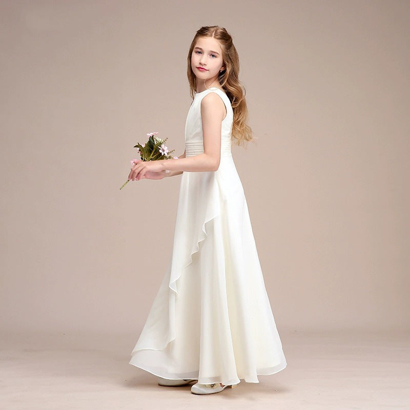 FLORÉAL” LUXURY SATIN COMMUNION & CEREMONY DRESS